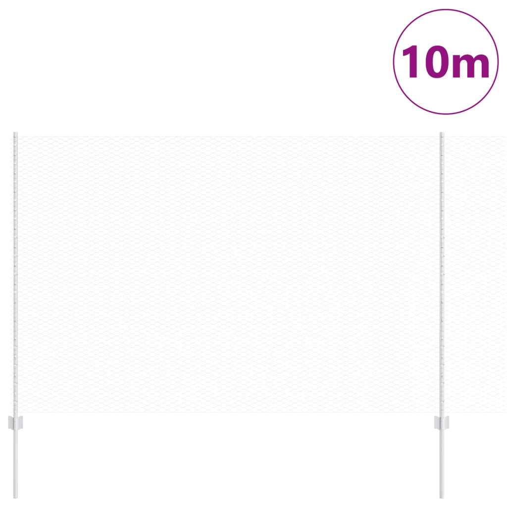 Posti per Recinzione 10 pz U-Channel 150 cm Acciaio Galvanizzato