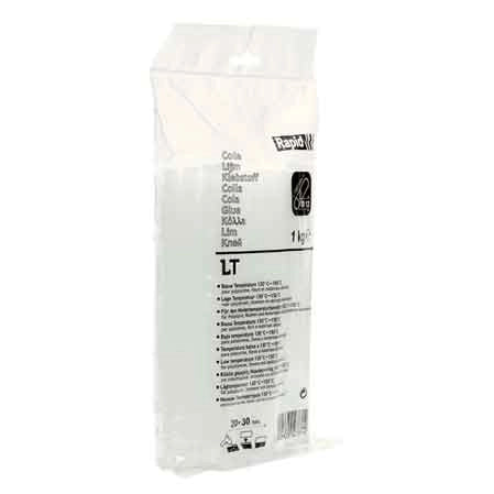 COLLA TERMOFUSIBILE RAPID Ø 12 x 190 mm, confezione 1 kg - Trasparente - RAPID