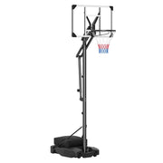 Canestro da basket per esterno e interno con base riempibile tabellone, Supporto regolabile e portatile per adulti e adolescenti