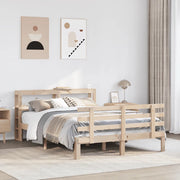 vidaXL Giroletto con Testiera 160x200 cm in Legno Massello di Pino