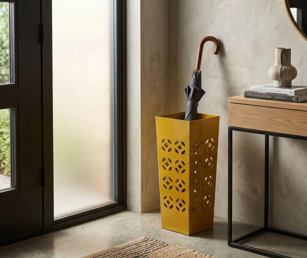 Portaombrelli Fit 20x20x48 cm in Metallo Senape