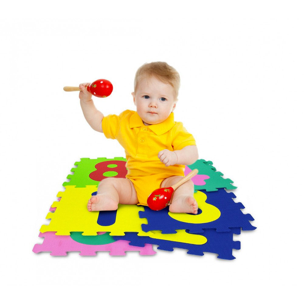 Tappeto Puzzle 10 Pezzi 29,5x29,5 cm in EVA Numeri