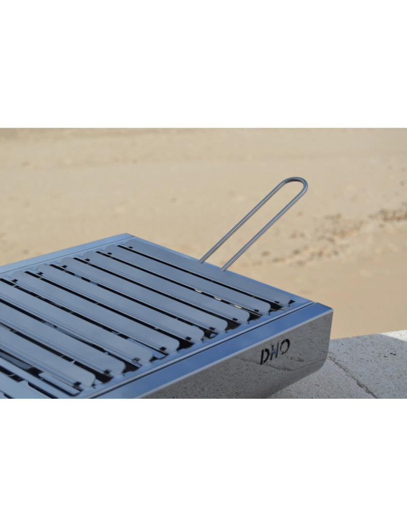 Barbecue portatile compatto a carbone TRENDY in acciaio inox