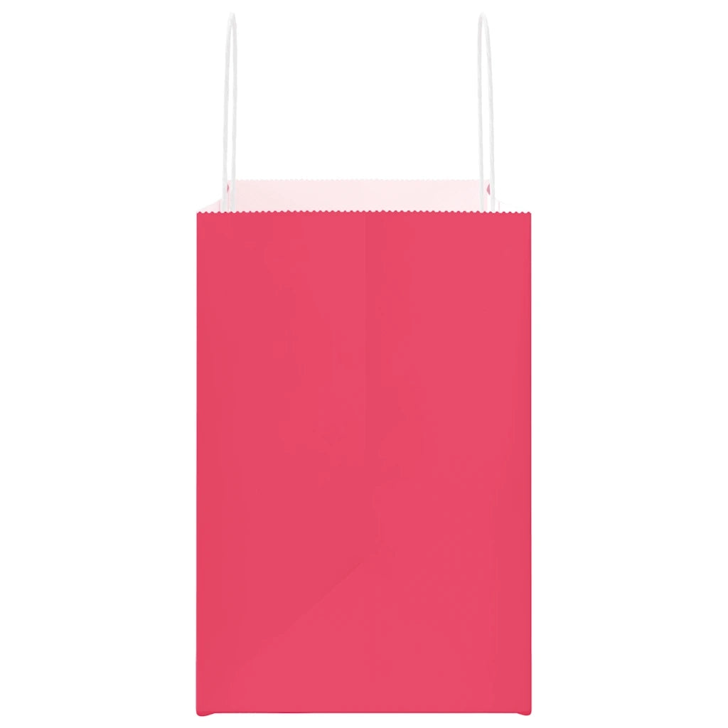 Sacchetti di Carta 250 pz con Manici Rosa 54x15x49 cm