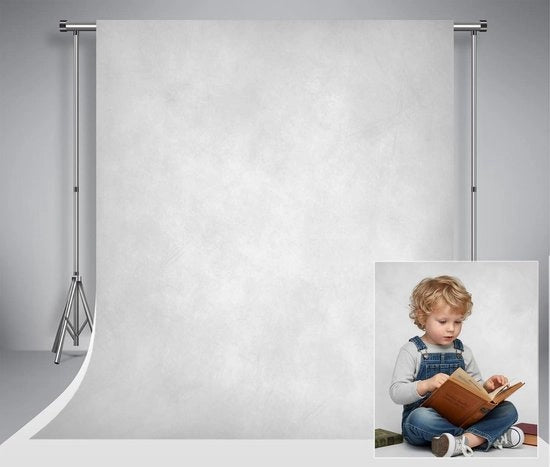 Sfondo 2 x 3 metri argento grigio per fotografia di ritratto e attrezzatura di studio