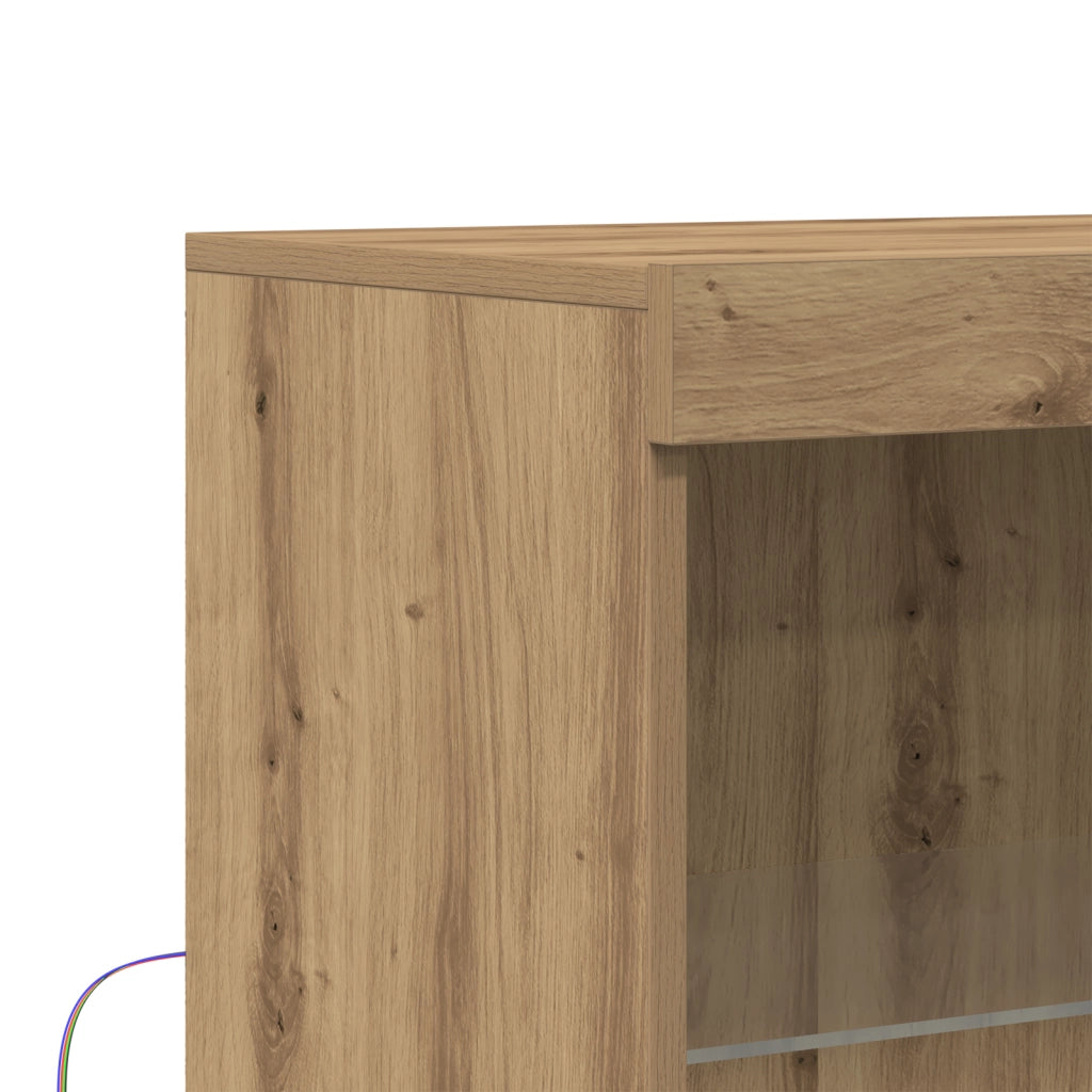 Mobile con luci LED Rovere Artigianale 60x37x100 cm