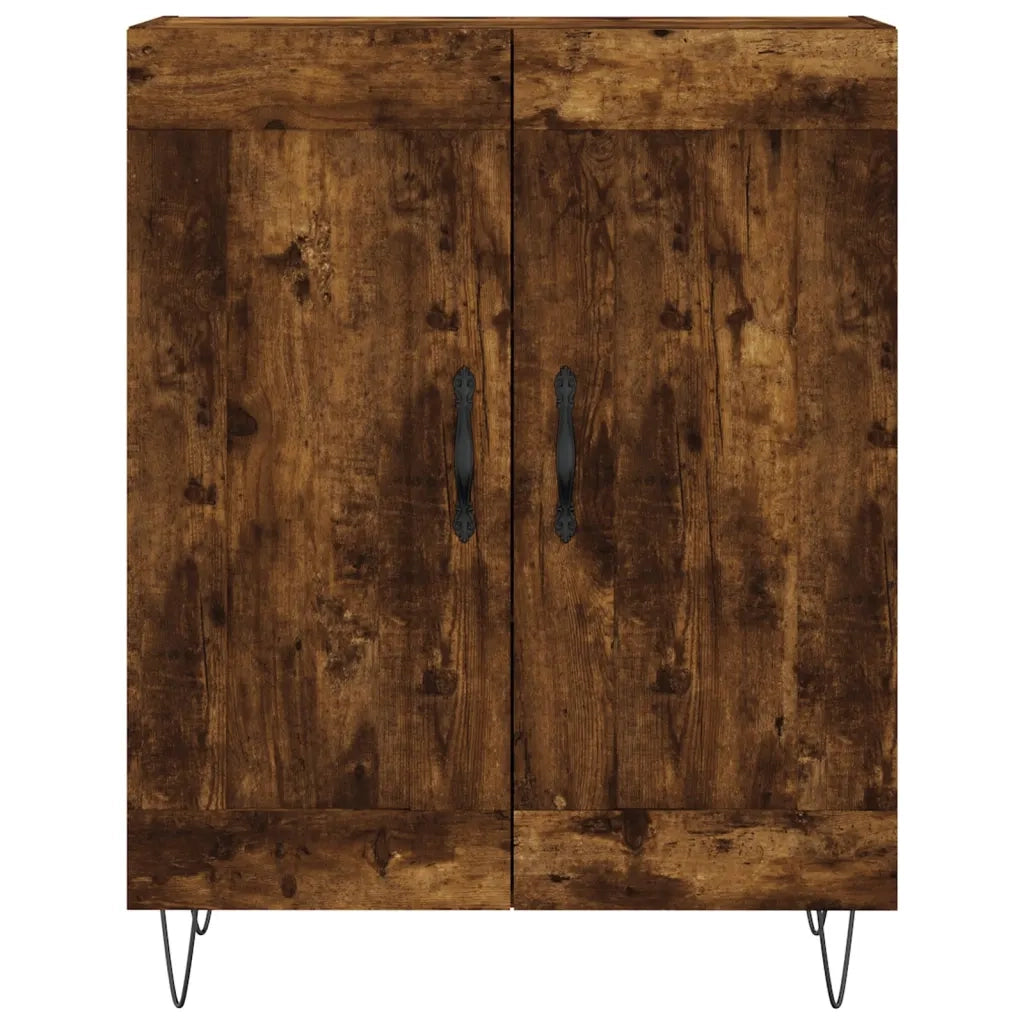 vidaXL Credenza Rovere Fumo  69,5x34x180 cm in Legno Multistrato