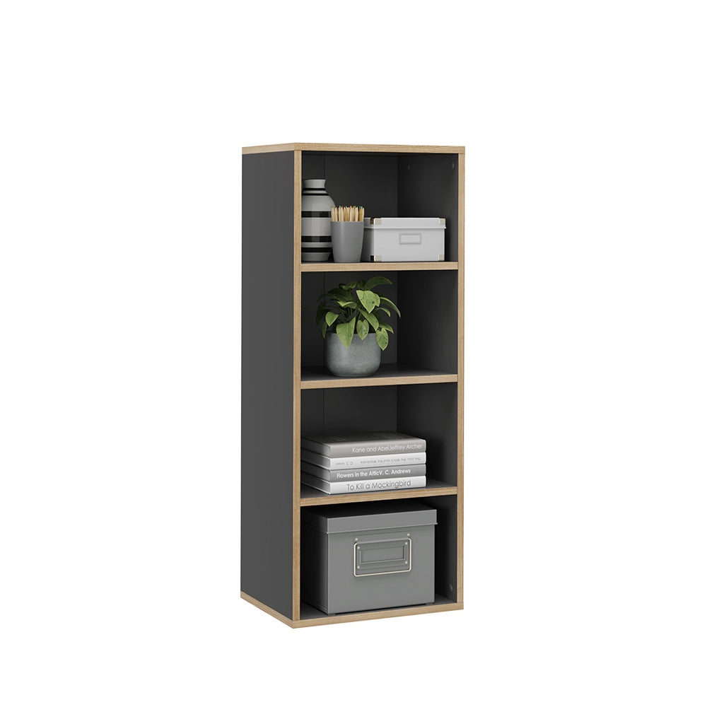 Vicco Libreria Antracite 40 x 100 cm con 4 scomparti