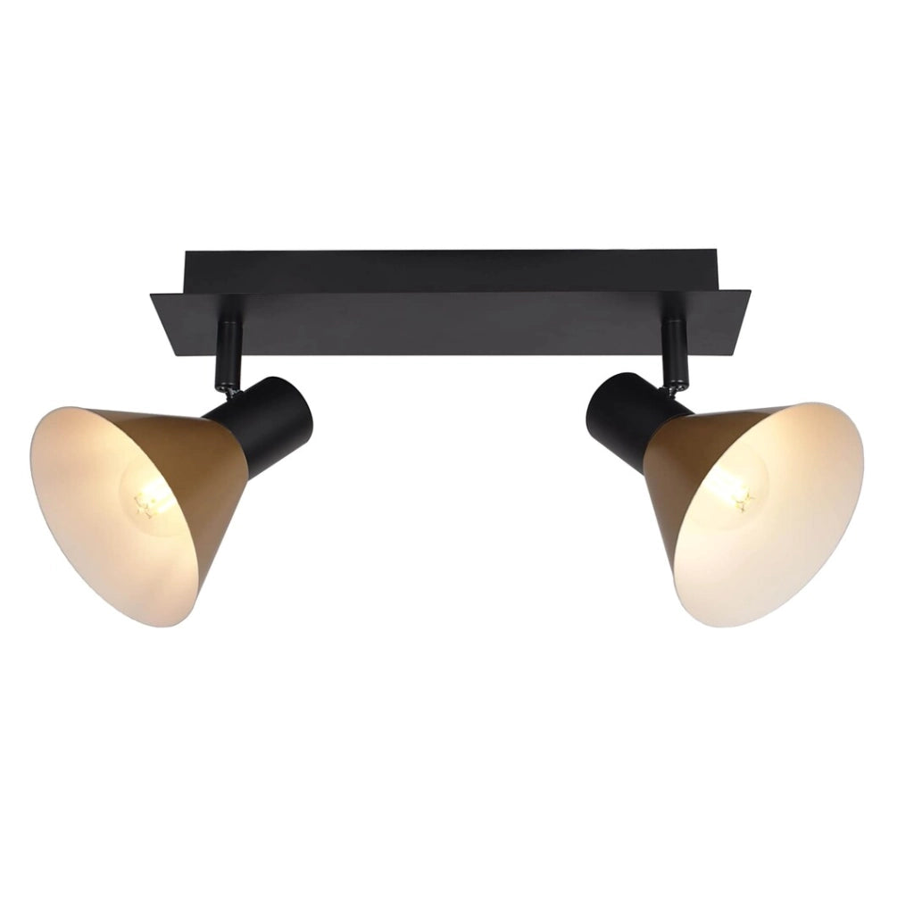 Faretto parete/soffitto Alvaro 2xE14 nero oro Rabalux