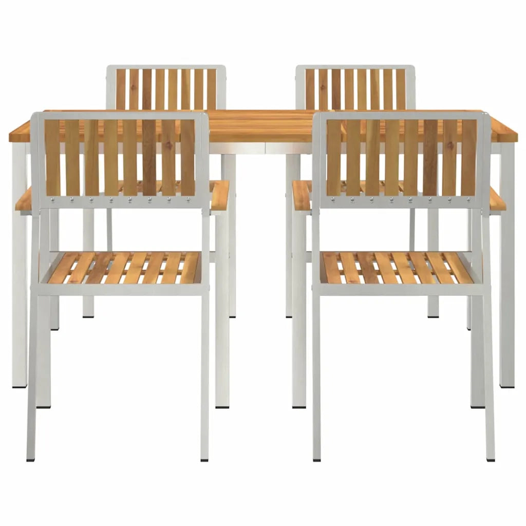 Set da pranzo per esterni 5 pcs Legno di Acacia Massello 3334791