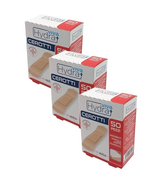 KIT SET 3 PZ HYDRA VIVA+ CEROTTI TRASPIRANTI A LUNGA DURATA IN CONFEZIONE