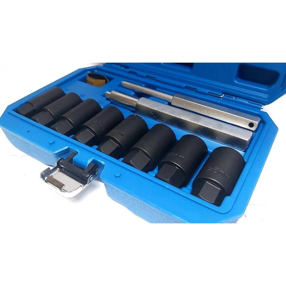 Trade Shop - Set 10pz Bussole Coniche Smontaggio Cerchi In Lega Bulloni Antifurto Kit Bussola -
