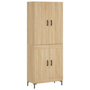 Credenza | Madia | Buffet da pranzo | Armadio da pranzo Rovere Sonoma 69,5x34x180 cm in Legno Multistrato