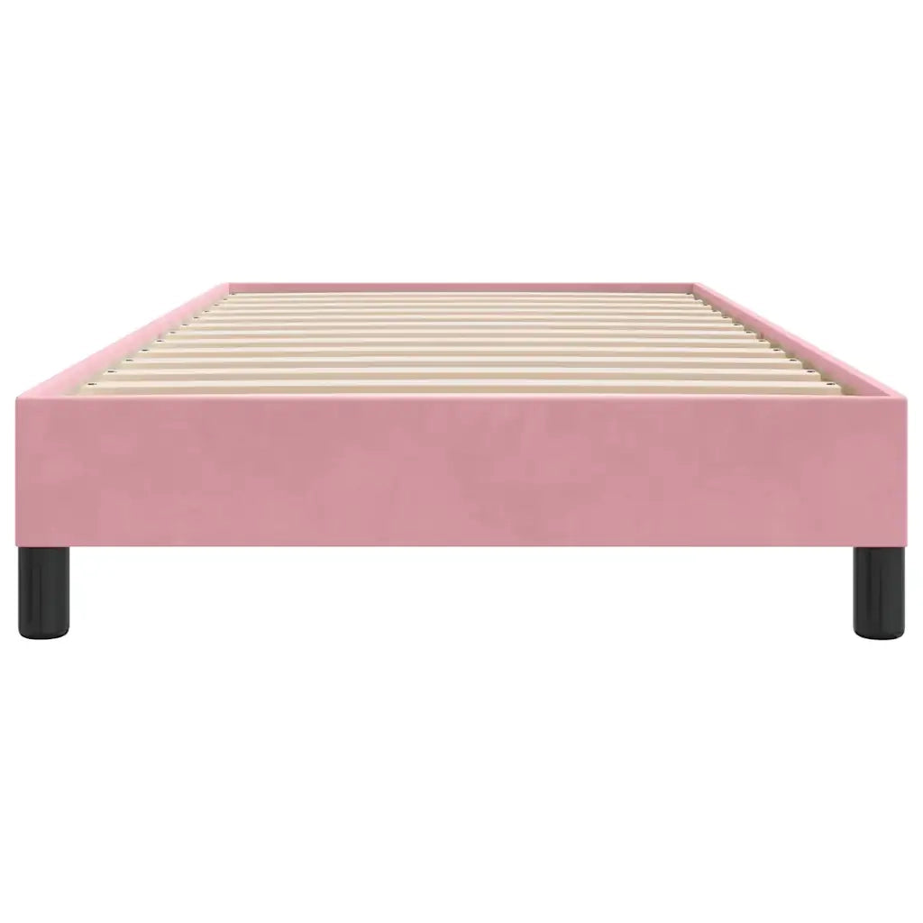 Giroletto senza Materasso Rosa 90x220 cm Velluto 4101390