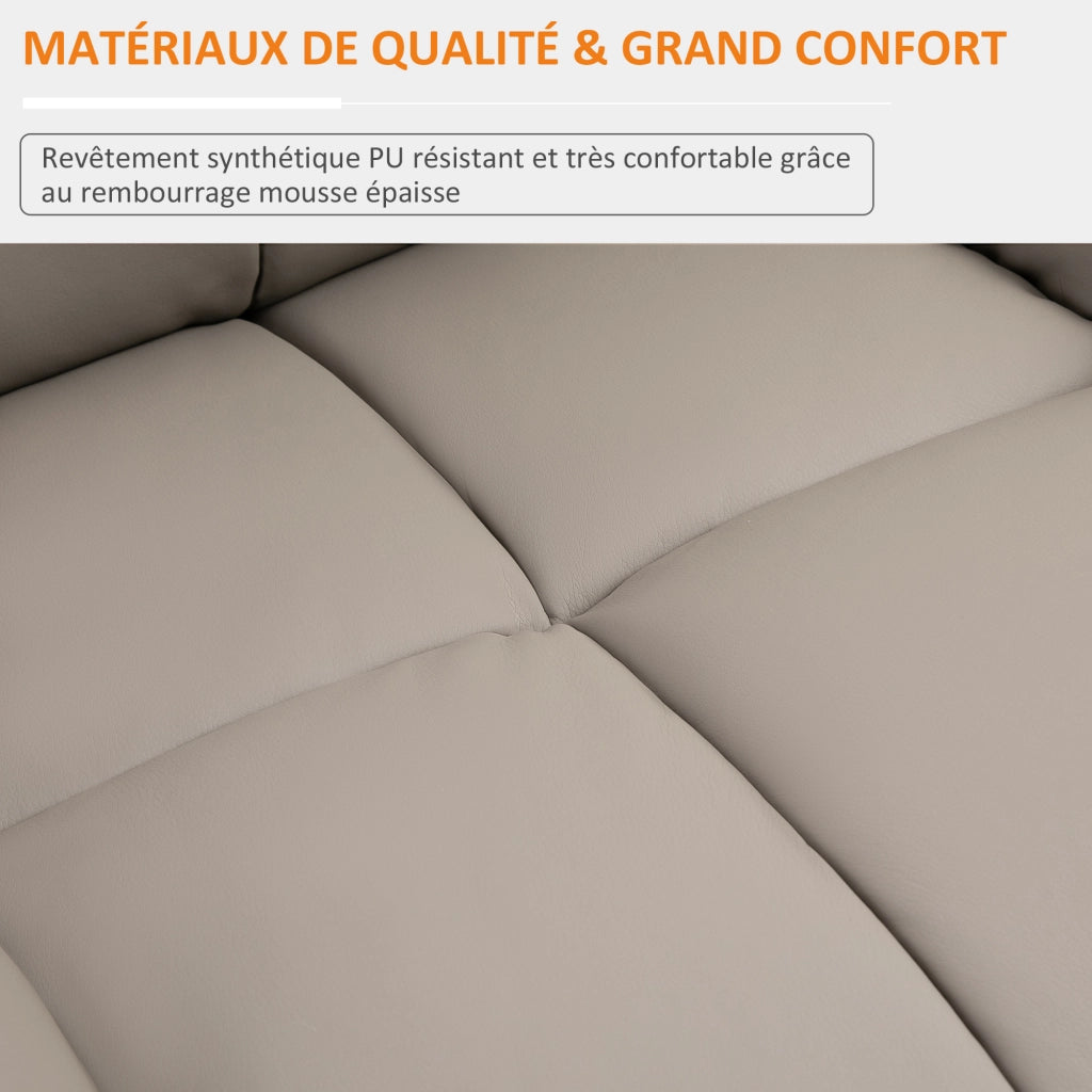 Poltrona Massaggiante Reclinabile ¨C Minimal ¨C Grigio Scuro Tessuto