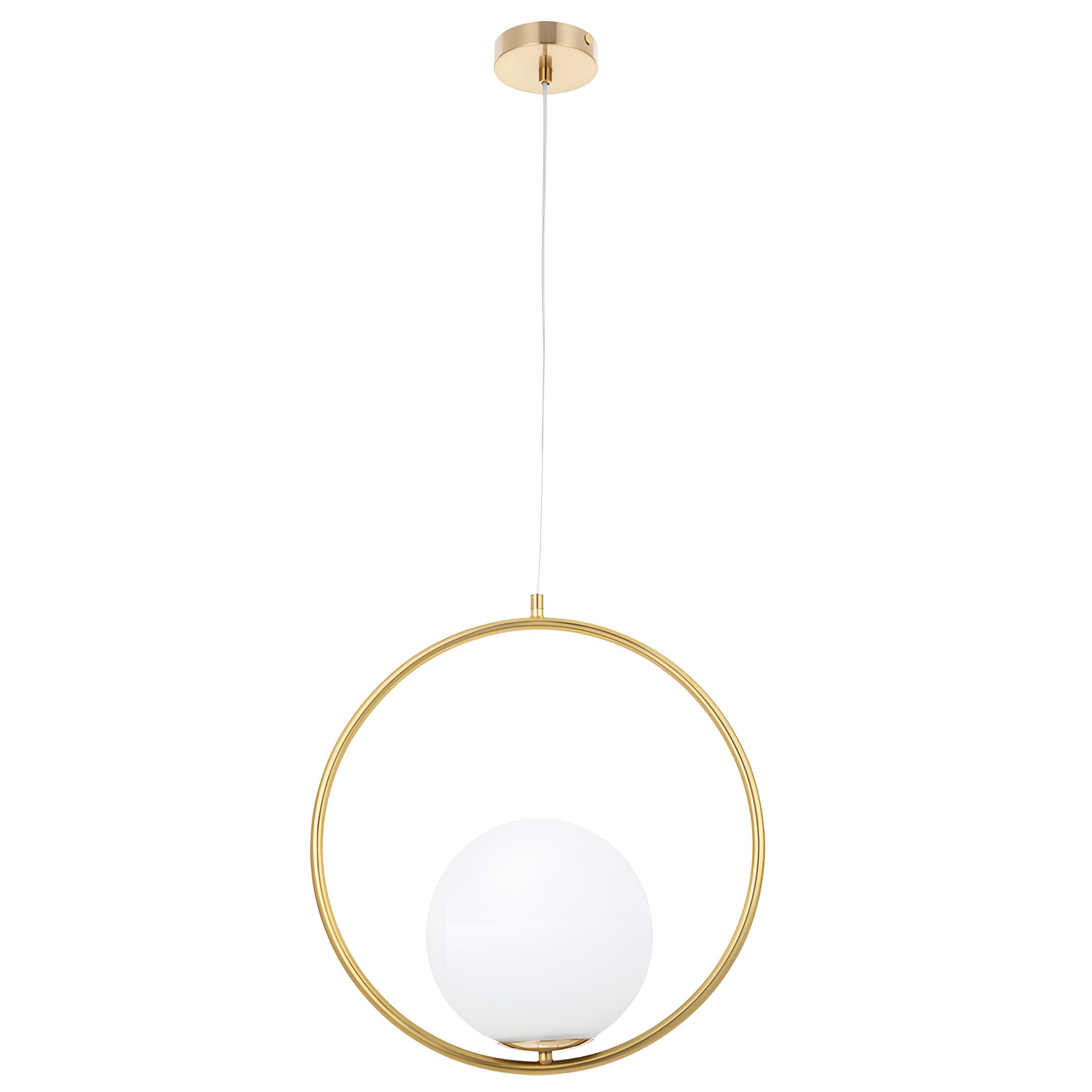 Lampada Da Soffitto Pensile Di Vetro Palla Oro Bianco Oro G109-1w Gold