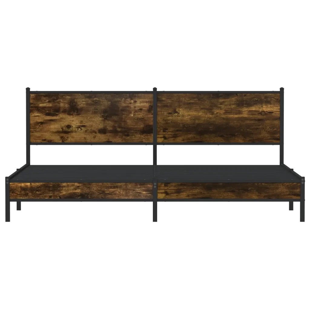 Giroletto senza Materaso in Metallo Rovere Fumo 200x200 cm