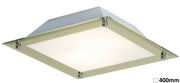 Plafoniera LED quadrata 40cm oro vetro 18W Rabalux