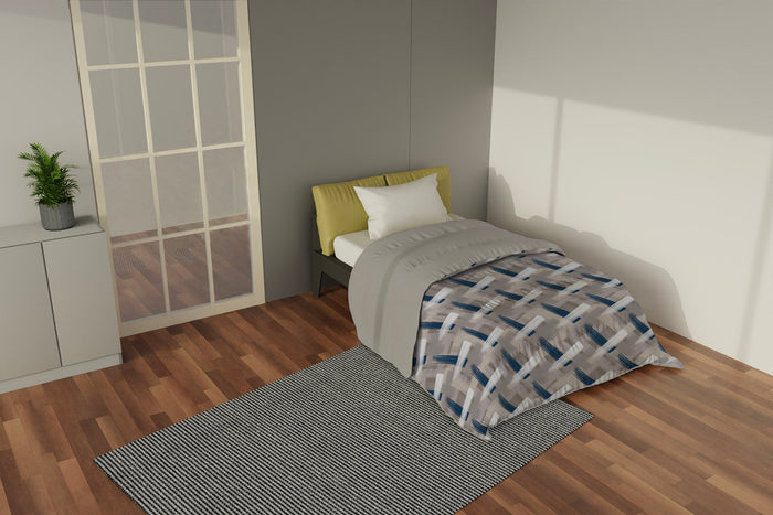 Trapunta Invernale Matrimoniale Stampata in Microfibra 300gr Double Face Pennellate