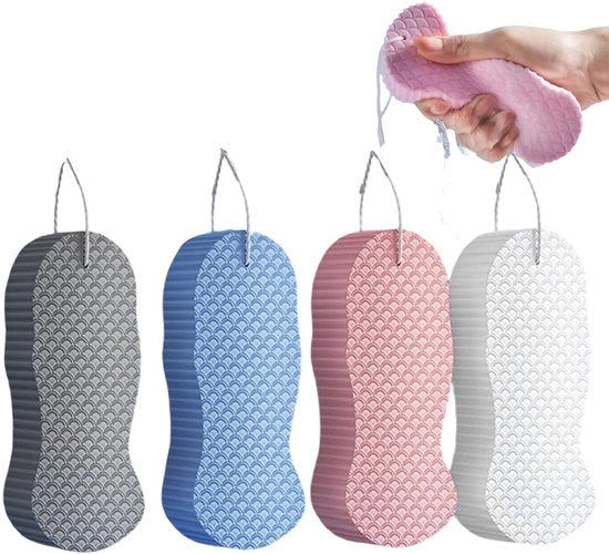Set di 4 Spugne per Peeling per Pelli Mortificate Rinnovabili