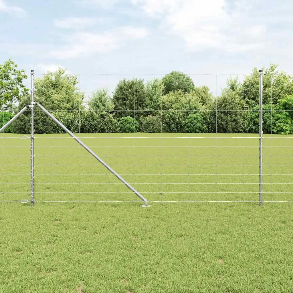 Palo della recinzione Zincato 25 x 1,4 m Acciaio