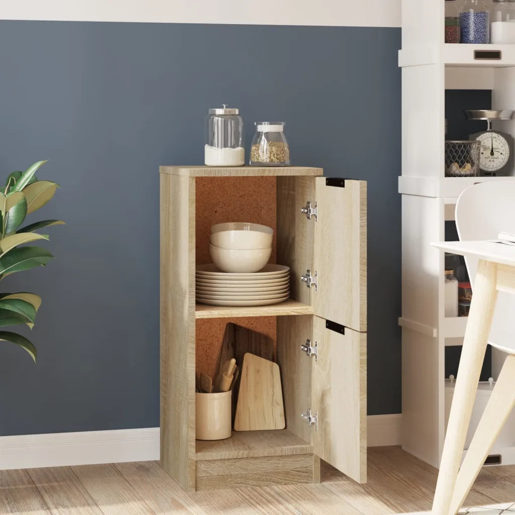 Credenza-Buffet-Armadio da cucina Rovere Sonoma 30x30x70 cm in Legno Multistrato 567315