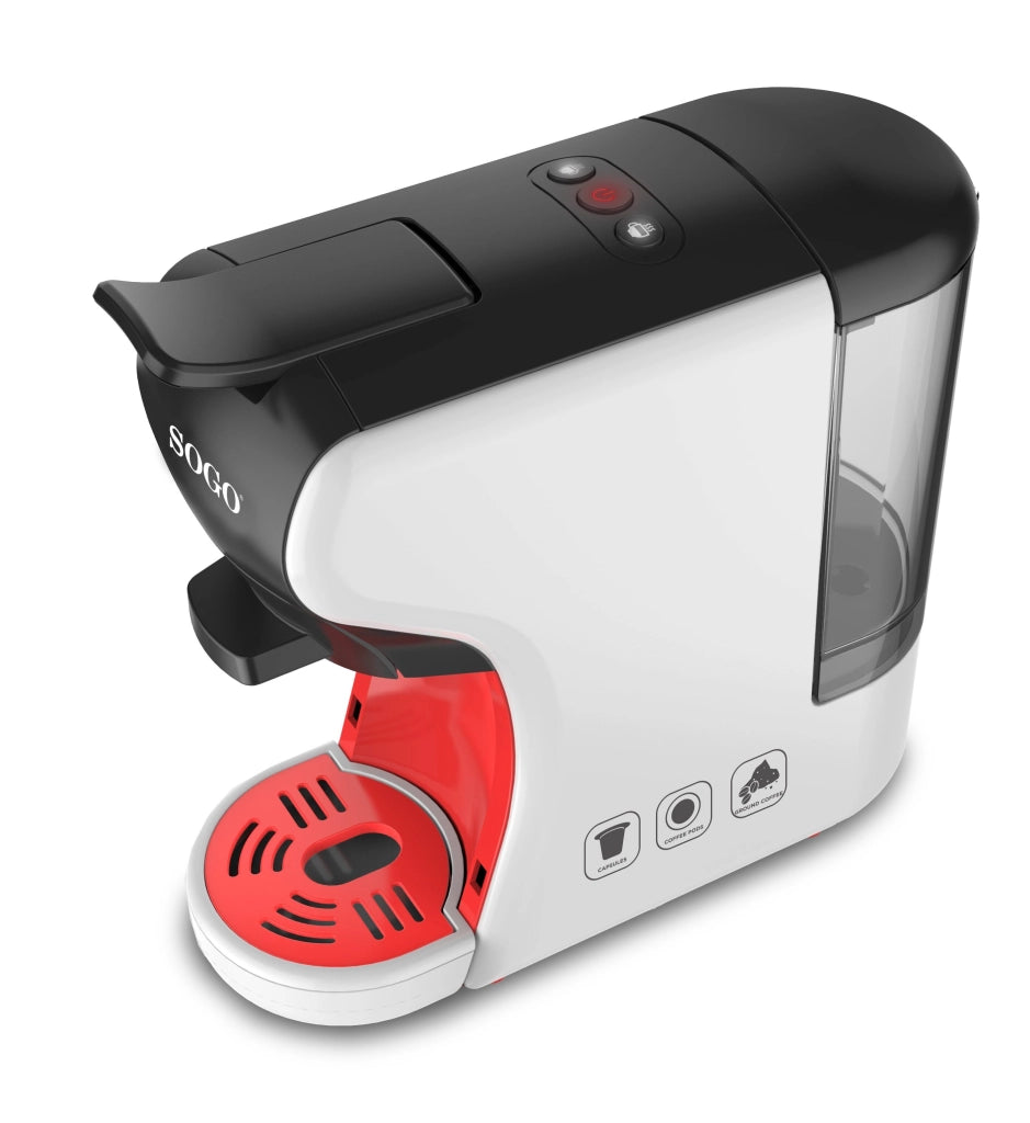 Macchina caffè multifunzione 4 in 1, compatibile capsule Nespresso Dolce Gusto, caffè macinato tè 1450W - SOGO