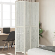 Divisorio Ambienti 3Pannelli Bianco Legno Massello di Paulowniacod mxl 115613