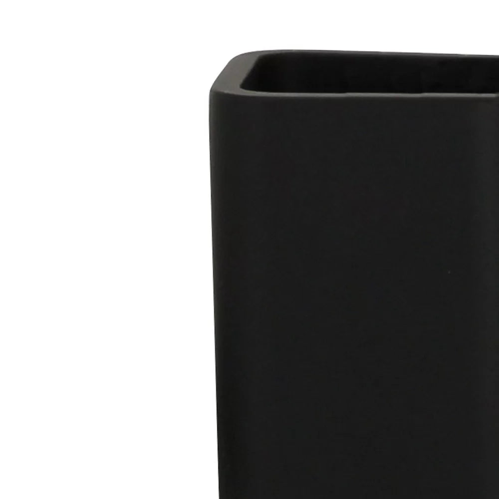 Bicchiere in poliresina nera - serie Onice