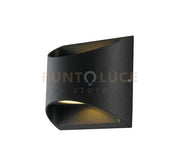 APPLIQUE BIEMISSIONE LED VEYRON NERA 7W 840LM CCT 3000K / 4000K IP54 13X6,9X12,3CM