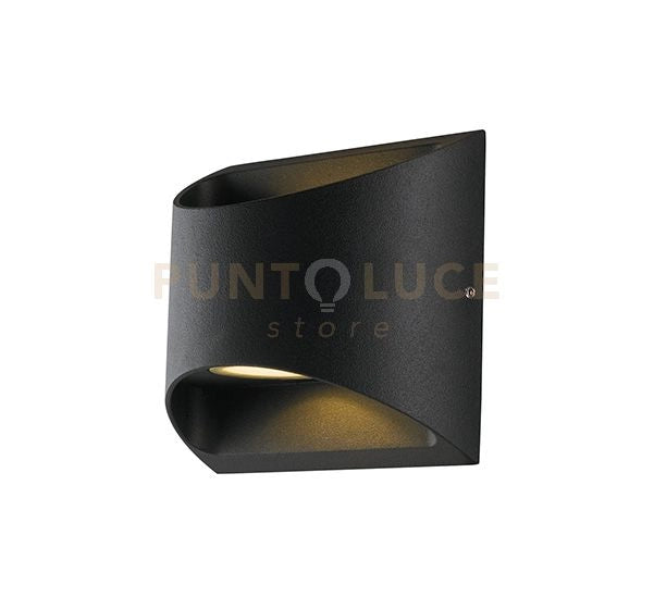 APPLIQUE BIEMISSIONE LED VEYRON NERA 7W 840LM CCT 3000K / 4000K IP54 13X6,9X12,3CM