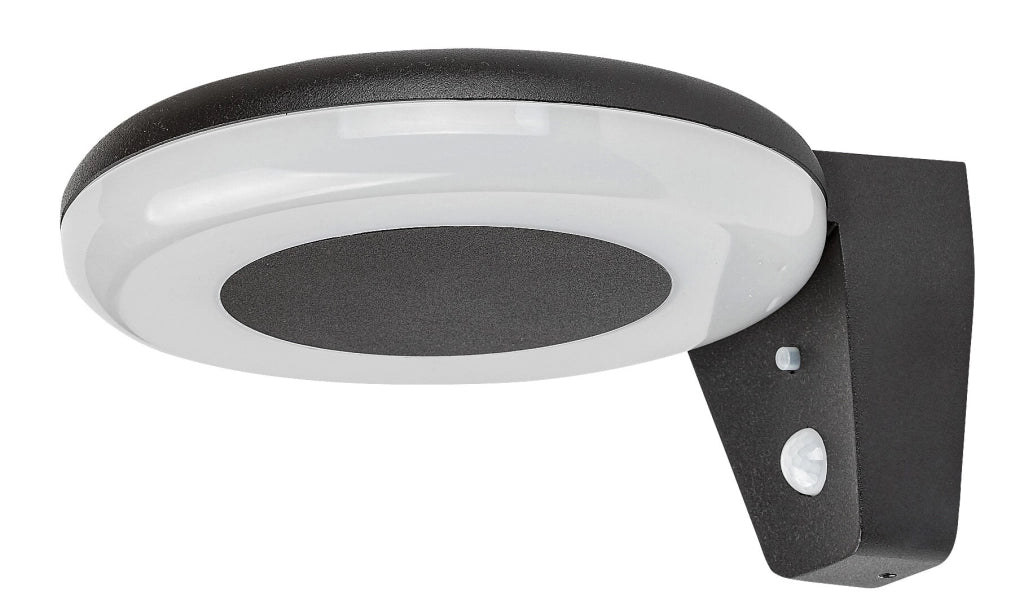 Applique solare LED 4W con sensore movimento nera Rabalux