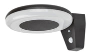 Applique solare LED 4W con sensore movimento nera Rabalux