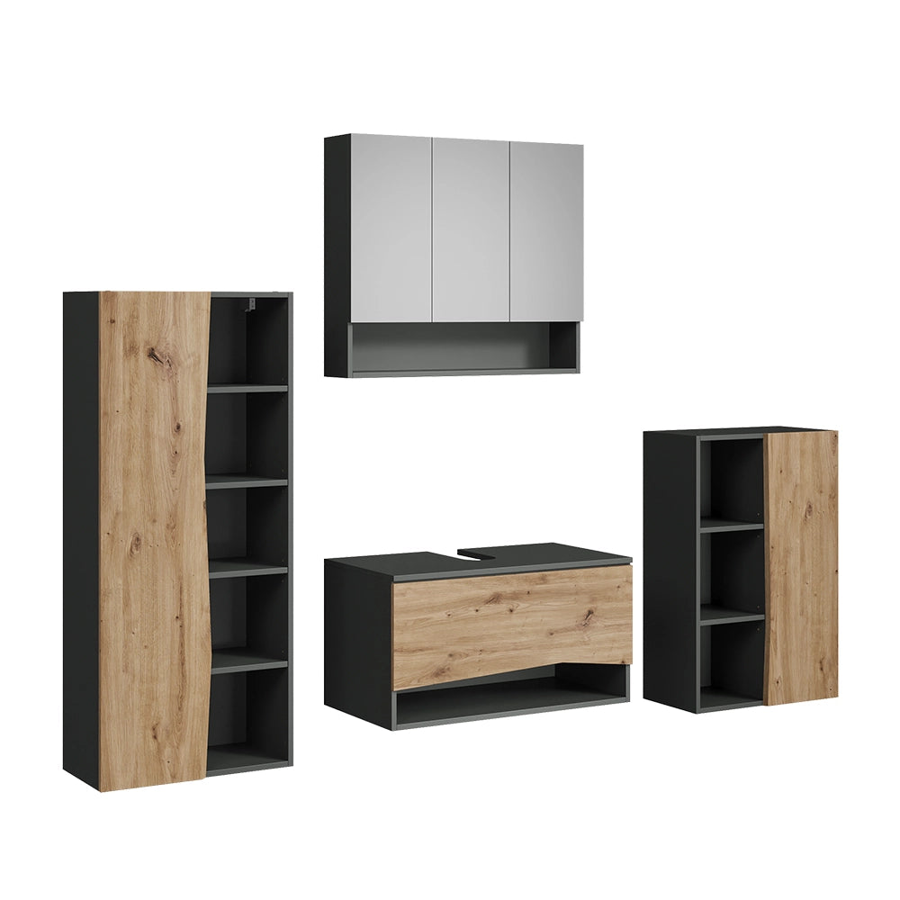 Vicco Set di mobili da bagno Artigiano 4 parti
