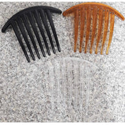 Trade Shop - Set 2 Pezzi Fermaglio Pettine Fermacoda 11x8.5 Cm Ferma Coda Ferma Capelli Comb -