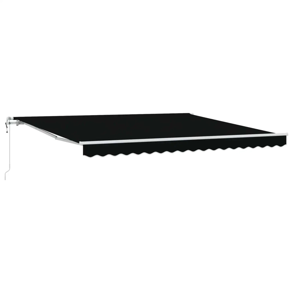 Tettuccio Elettrico Retrattile Nero 400 × 300 cm 3330593