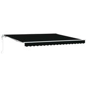 Tettuccio Elettrico Retrattile Nero 400 × 300 cm 3330593