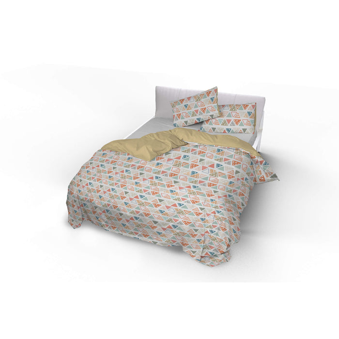 Copripiumino Matrimoniale Double Face con Federe Stampato Different