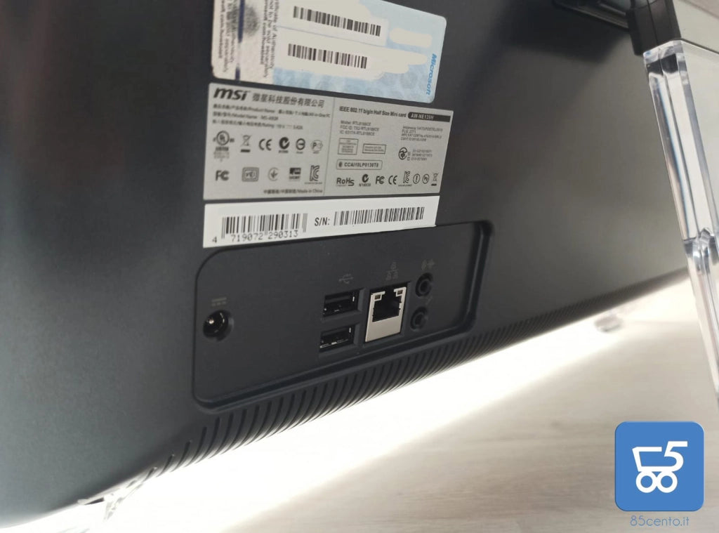 PC AIO MSI MS-A928 Intel Celeron 847 1,1ghz RAM 4 GB DDR3 HHD 320 GB 1366x768 px - Piccolissimi graffi su Monitor