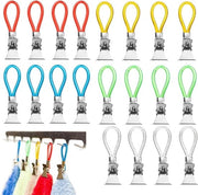 20 Pezzi di Spaghi per Asciugamani, Spaghi Colorati per Bagno e Cucina, Spaghetti per Asciugamani e Ganci per Organizzazione