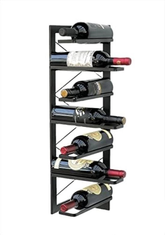 Scaffale per vino - Scaffale a muro - Scaffale a muro da appendere - Scaffale a muro in metallo