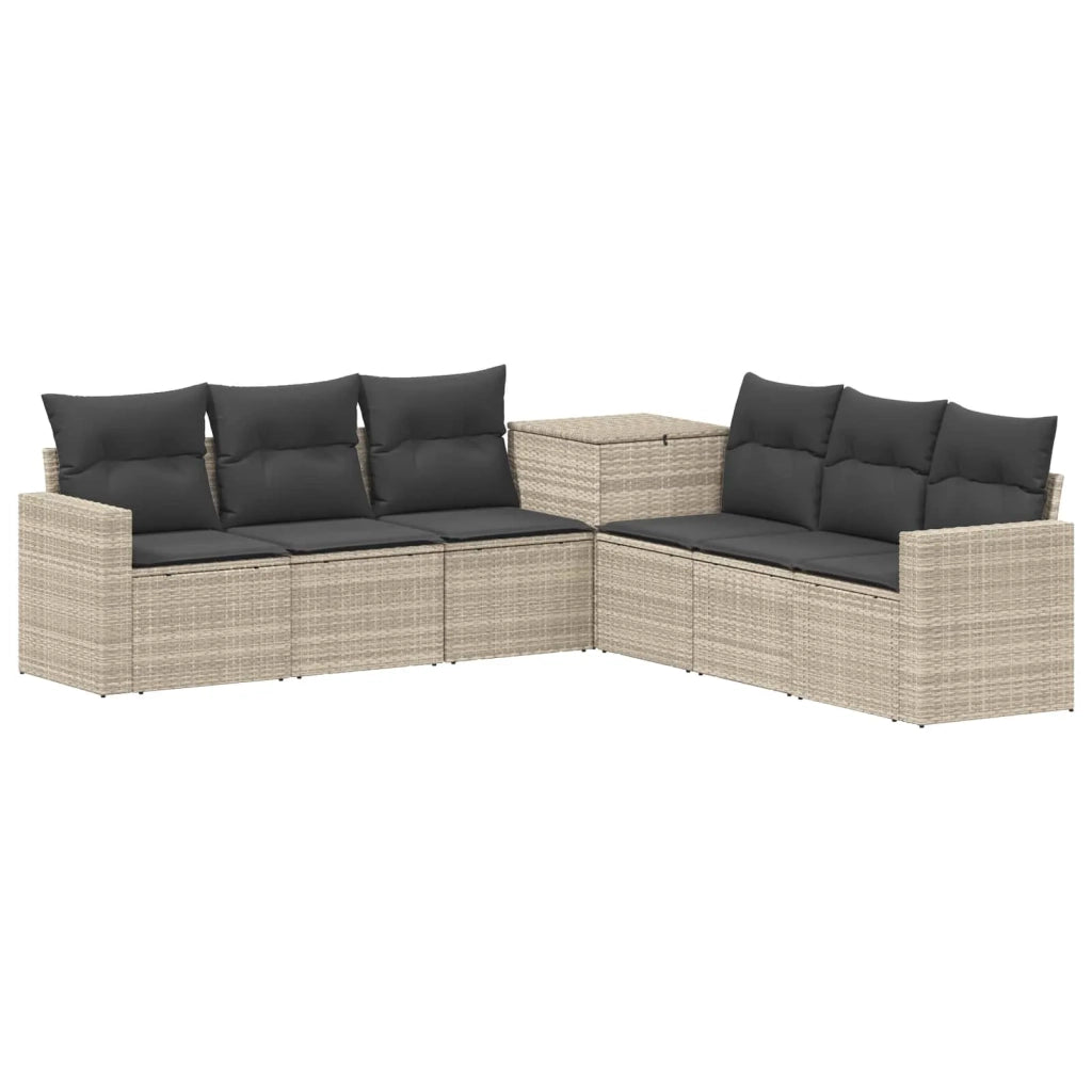 Set di divani 7 pcs Grigio chiaro e grigio scuro 3448792