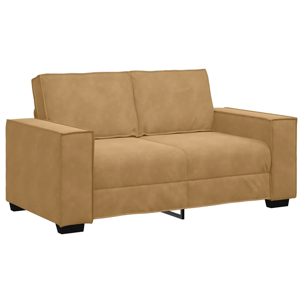 Set di Divani 3 pz con Cuscini Marrone in Velluto 3324625
