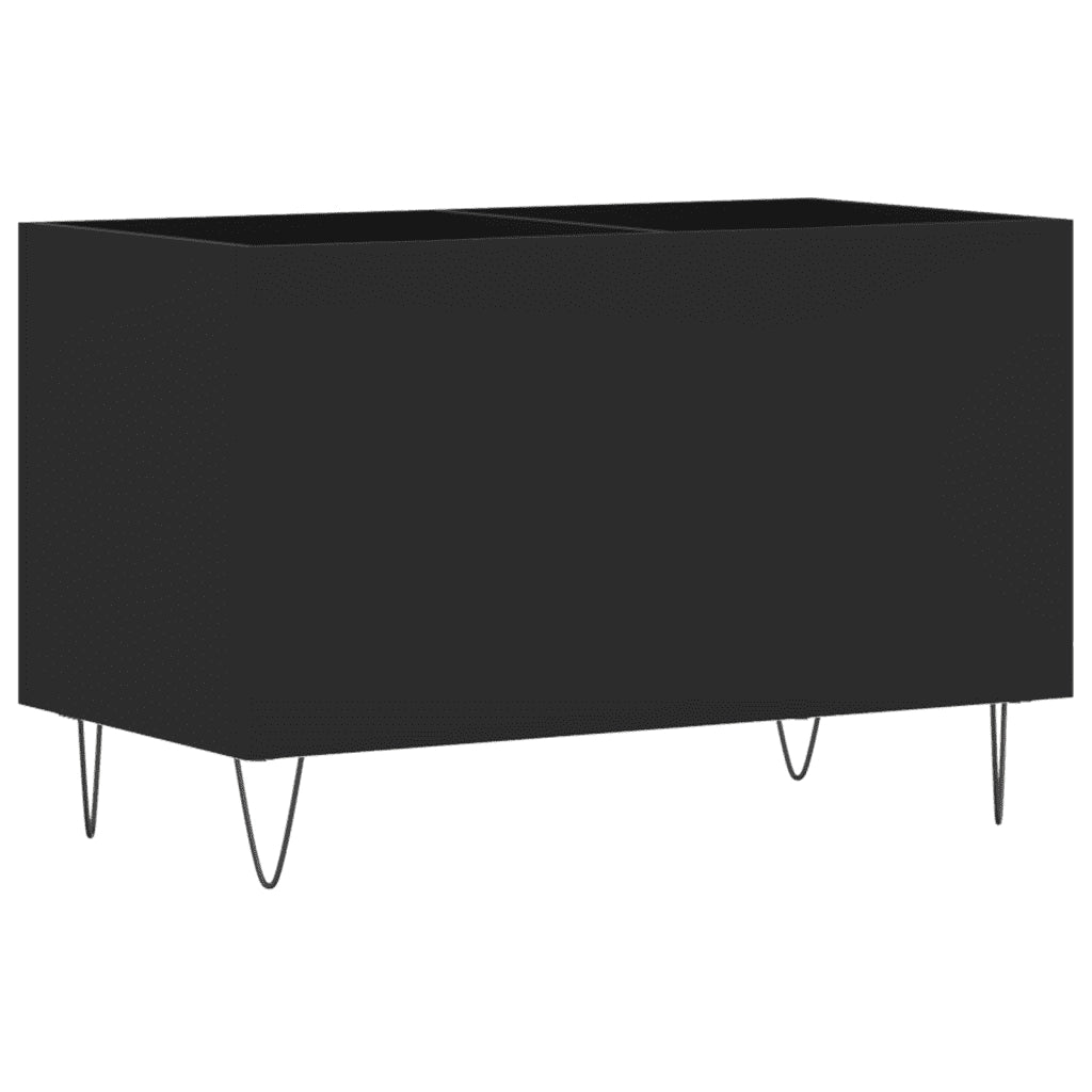 Mobile Porta Dischi Nero 74,5x38x48 cm in Legno Multistratocod mxl 103015
