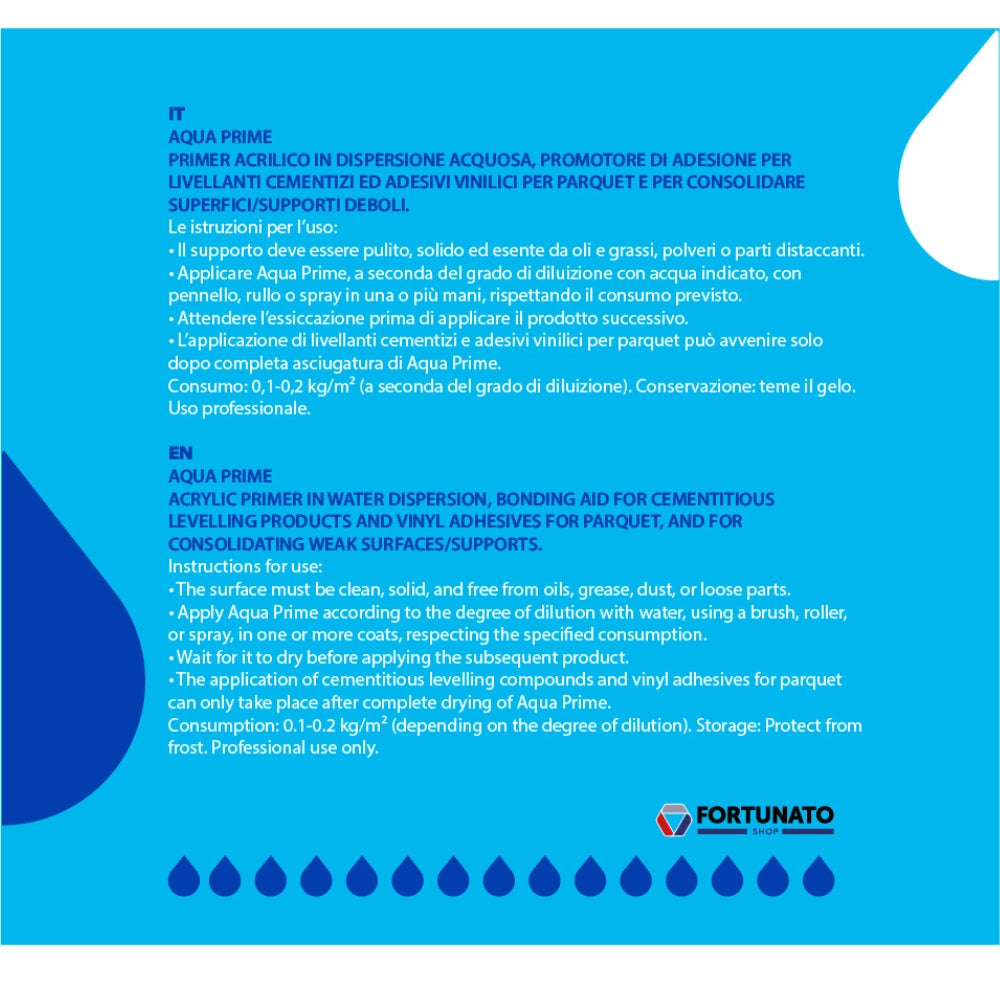 Primer acrilico consolidante antipolvere promotore adesione aqua prime kg 5