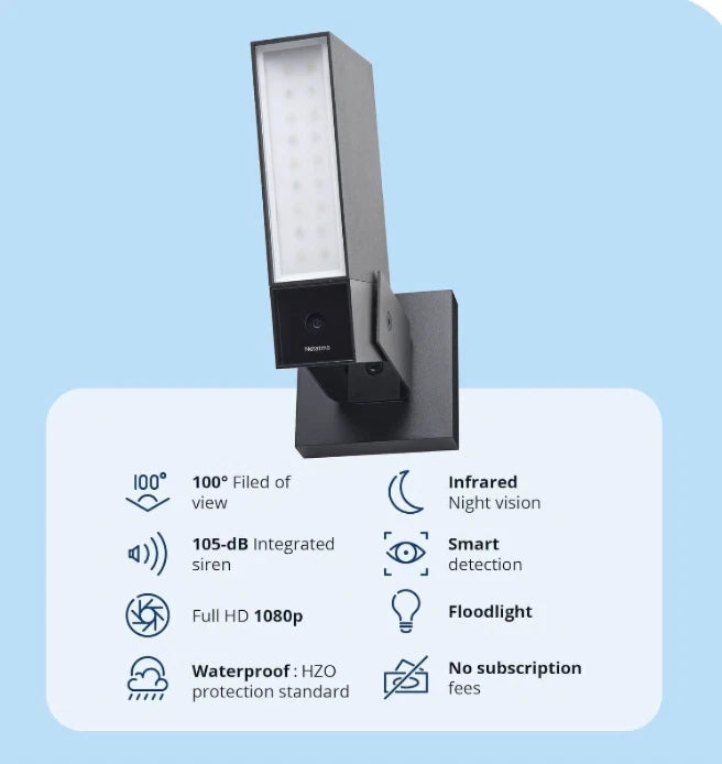 Netatmo Presence PRO videocamera esterna intelligente con sirena Bianca