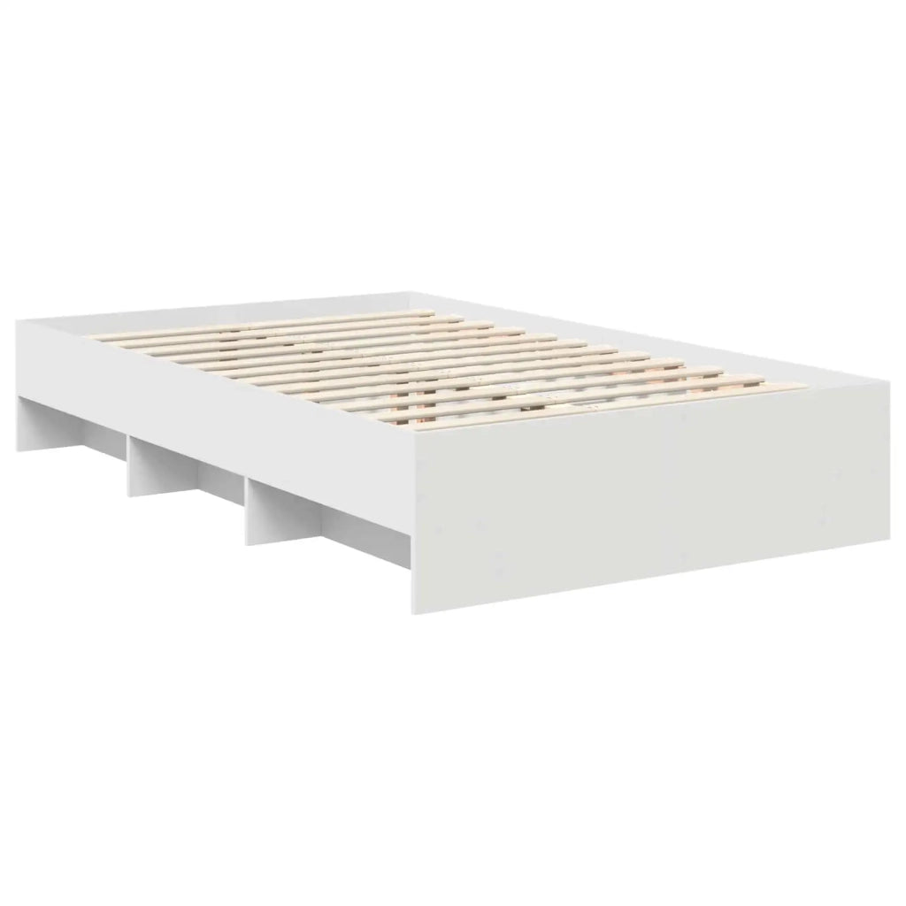 Struttura del letto Bianco 120 x 123 cm Legno multistrato
