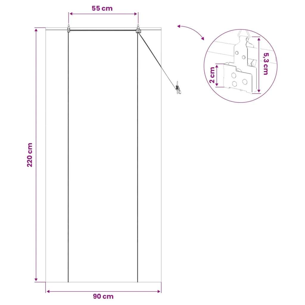Tenda a rullo Naturale 90 x 220 cm Bambù 42040577