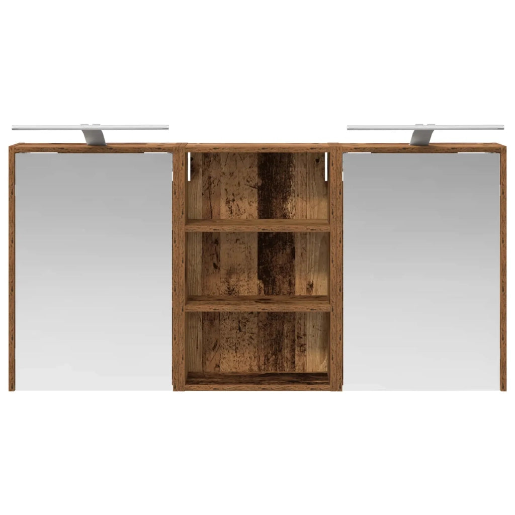 Set di Armadi da Bagno 3 pz 126 x 16 x 62.5 cm 3403838
