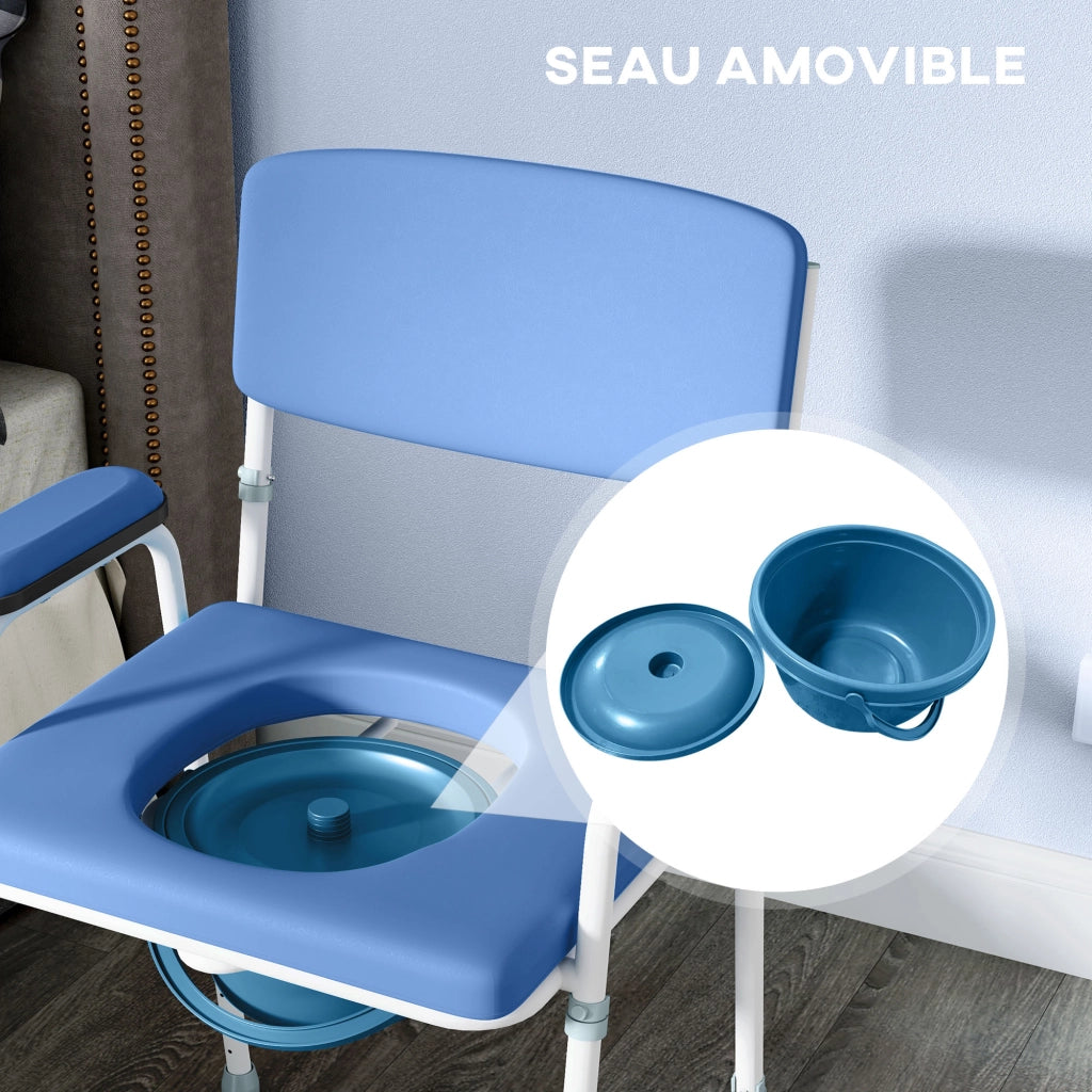 Poltrona reclinabile massaggiante elettrica con alzapersona ¨C zephmum ¨C blu